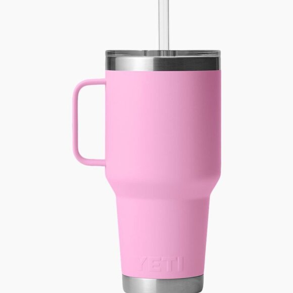 YETI 35 oz. Rambler Mug with Straw Lid- Power Pink - Picture 2 of 15